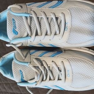 Women's Athletic Shoes - Blue and Gray